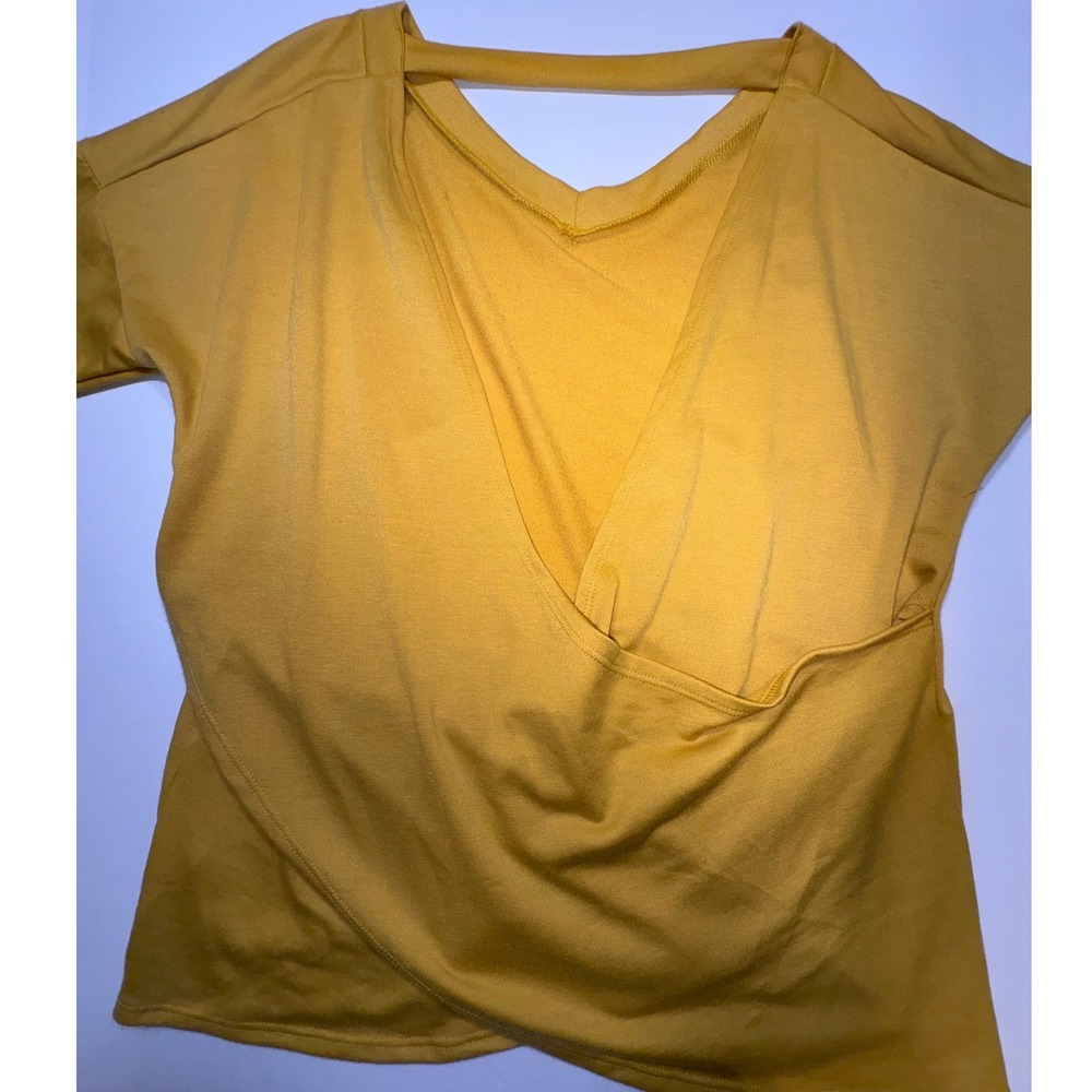 Cecico & Turquoise Haven Womens Tops Bundle Grey Off Shoulder Yellow V-Neck L - Picture 9 of 13